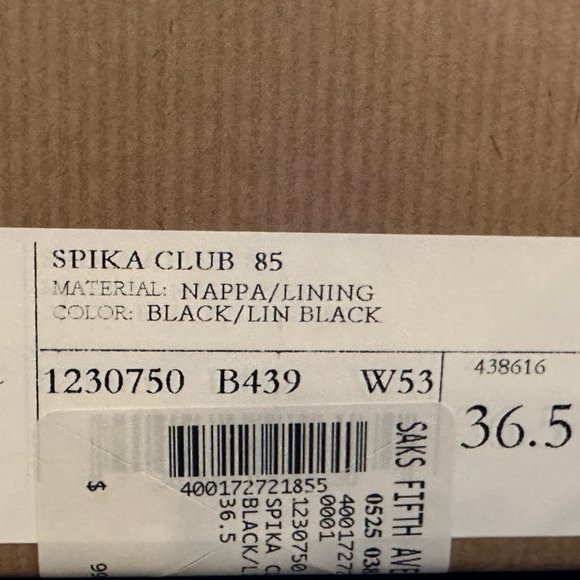 Christian Louboutin SPIKA CLUB Spiked Leather Mule Block Heel Sandals Shoes - Picture 13 of 14